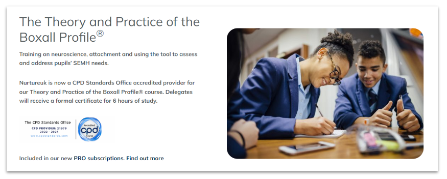CPD Accredited The Theory & Practice of the Boxall Profile Online